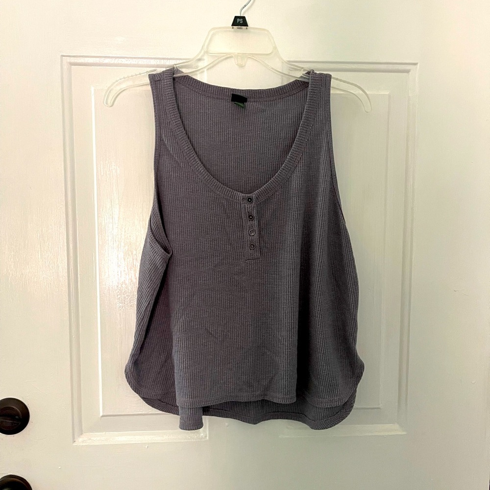 White Fable crop top tank